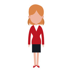 Plakat Business executive woman avatar vector illustration graphic design