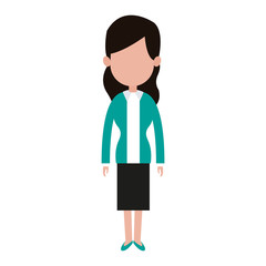 Business executive woman avatar vector illustration graphic design