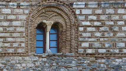 Fototapeta na wymiar Stonework- Church of the Parigoritissa - Arta, Greece