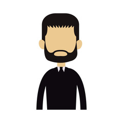 Young man avatar with beard and casual clothes vector illustration graphic design