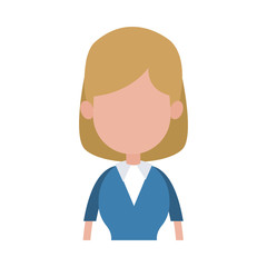 Business executive woman avatar vector illustration graphic design
