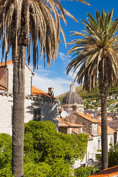 Croatia, Dubrovnik, Rooftops from the city walls