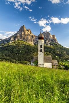 St Valentin church, Castelrotto, Trentino Alto Adige, Italy
