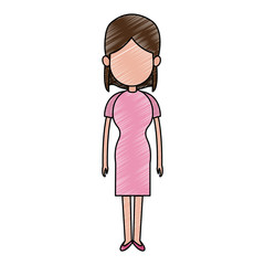 Business executive woman avatar vector illustration graphic design