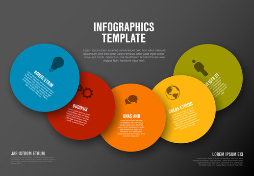 Colorful Circles Infographic Layout