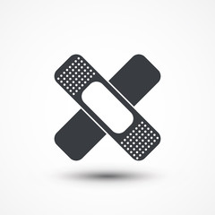 Band-aid cross mark icon