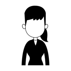 Business executive woman avatar vector illustration graphic design