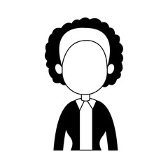 Business executive woman avatar vector illustration graphic design