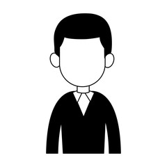 Businessman exectuive avatar cartoon vector illustration graphic design