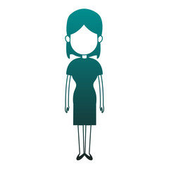 Business executive woman avatar vector illustration graphic design