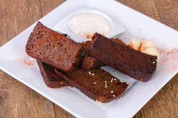 Garlik bread snack