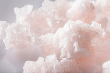 Crystals of pink salt of Lake Sivash.