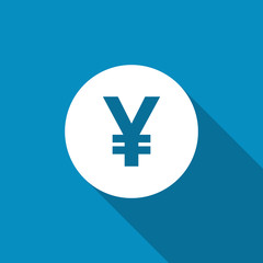 Yen sign icon. JPY currency symbol. Money label