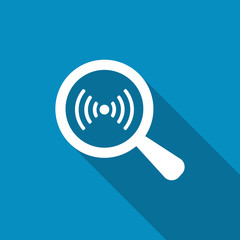 Search wi-fi connection flat icon