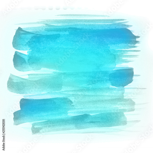 Green Blue Yellow Multicolor Watercolor Background Illustration