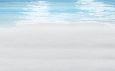 Fototapeta na wymiar sunny summer beach background 3d-illustration