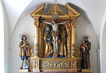 Crocefisso e Santi; Chiesa abbaziale di Sant'Agostino a Gries, Bolzano