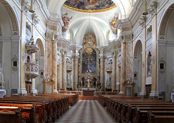 Fototapeta na wymiar Chiesa abbaziale di Sant'Agostino a Gries, Bolzano