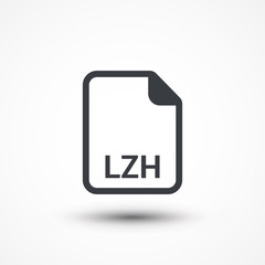 LZH archive file extension icon