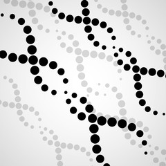 Abstract spiral of DNA, stylish molecule background, vector logo, eps 10