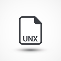 UNX text file extension icon