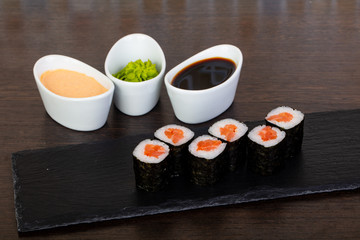 Appetizing sushi roll