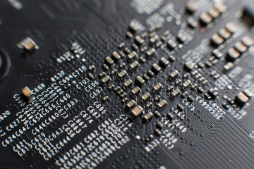 Сomputer board, motherboard, video card, electronic background
