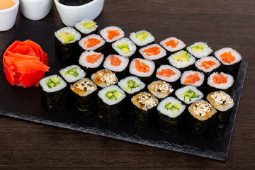 Delicious sushi set