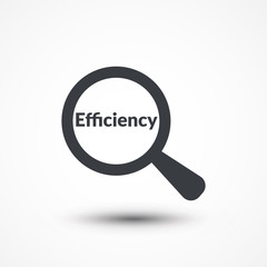 Find out efficiency with magnifying glass