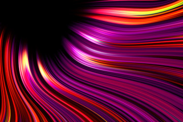 Colorful swirling light trails background