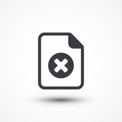 Obraz premium Close Document Icon
