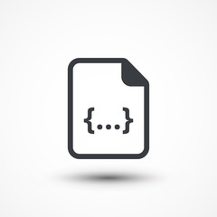 File format or file extension CSS icon isolated. Document Icon