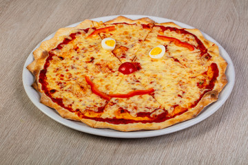 Kids pizza with cheese