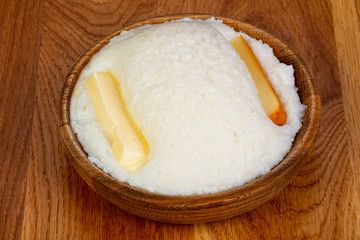 Polenta vegetarian cuisine