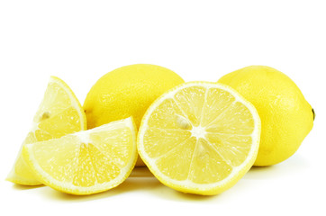 Group of lemon fruits