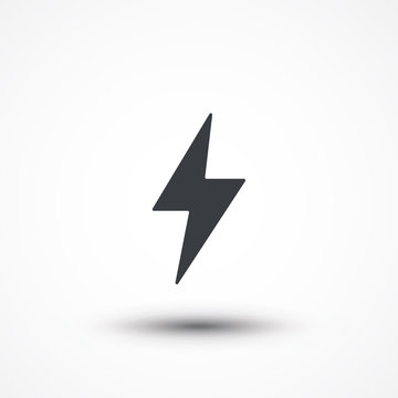 Flash icon. Bolt of lightning. Lightning illustration. Streak of lightning sign. Electric bolt flash icon. Lightning design element. Thunder strike logo. Charge flash icon. Thunderbolt icon