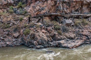 Broken Wooden Pipe in Canon City