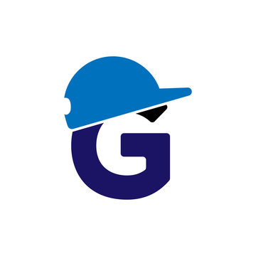 g letter with hat logo vector template