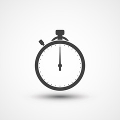 Stopwatch icon. Timer icon. Chronometer. Timekeeper. Chronoscope. Time check. Seconds timer, seconds counter, stopwatch timer icon. Timing device.