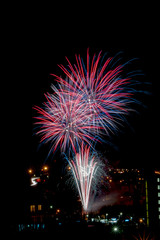 feu d'artifice à  Arcueil france 13 juillet 2017