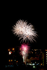 feu d'artifice à  Arcueil france 13 juillet 2017