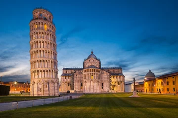 Foto op Plexiglas De scheve toren Scheve toren van Pisa, Italië