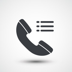 Phone call list icon