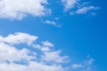 Naklejka na ściany i meble Blue sky and White clouds,background
