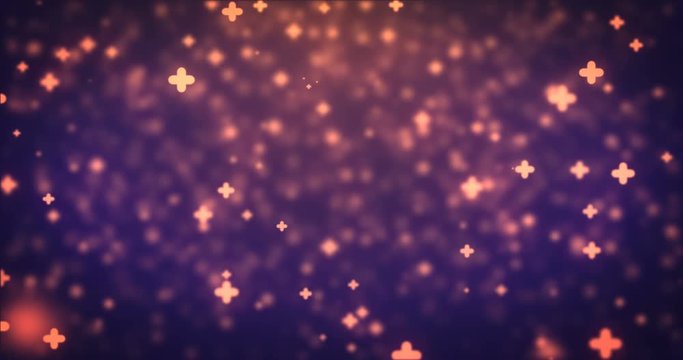 Loopable animation modern moving orange plus icons