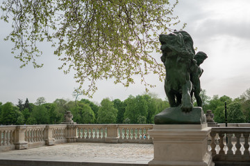 MADRID, SPAIN  Monument to king Alfonso XII Park El retiro