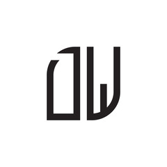 two letter monogram logo