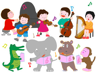 動物と子供たちのコンサート