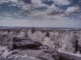 infrared photography - ir photo of panorama - the art of our world in the infrared spectrum 