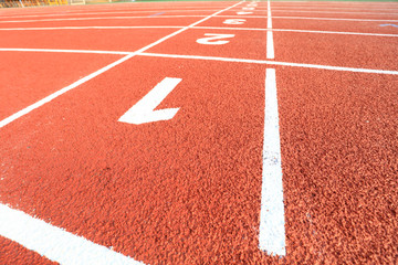 Fototapeta premium sports ground，A close-up
